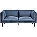 Divano 2 Posti Vorgod Tessuto Blu Scuro - Foto miniatura 2
