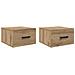 Armadio da Notte 2 pcs rovere artigianale 35 x 35 x 20 cm - Foto miniatura 1