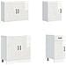 Set Mobili da Cucina 7 pz Kalmar Bianchi Lucido in Truciolato - Foto miniatura 4