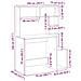 Scrivania Mensole Rovere Fumo 100x45x140 cm Legno Multistrato - Foto miniatura 9