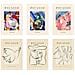 Set Di 6 Stampe Künstlerischen Illustrationen Von Pablo Picasso Skizzen Sammlung Von Dekorationsgemälden Im Kunstgalerie Stil A3 Senza Cornice - Foto miniatura 1