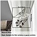 Set Di 2 Fermatenda In Metallo A Forma Di Farfalla E Fiore - Elegante Decorazione Per Finestre Silver - Foto miniatura 4