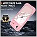 Custodia Rosa 9h In Vetro Temperato Antiurto Compatibile Con Iphone 17 Air Con Ricarica Magnetica Wireless - Foto miniatura 2
