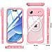 Custodia Rosa 9h In Vetro Temperato Antiurto Compatibile Con Iphone 17 Air Con Ricarica Magnetica Wireless - Foto miniatura 5
