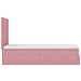 Struttura Letto Pouf con Materassi Rosa 90x190 cm in Velluto - Foto miniatura 8