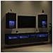 Mobiletti TV a parete 2 pcs Rovere Nero 30,5 x 30 x 60 cm - Foto miniatura 5