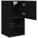 Mobiletti TV a parete 2 pcs Rovere Nero 30,5 x 30 x 60 cm - Foto miniatura 7