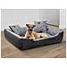 130x105 cm Letto per cani impermeabile Ossa nere - Foto miniatura 5