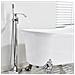 Rubinetto per vasca da bagno indipendente, Blackswan, tipo M84, modello cromato lucido, misura 100 cm - Foto miniatura 3