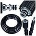 Tubo Alta Pressione 15m - Click Connect, Nylon, Pvc | Max 200 Bar, 60°c | Compatibile Con Idropulitrici Parkside - Foto miniatura 1