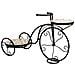 Supporto Bici In Mosaico Multicolore E Ferro Battuto 67x26,5x43h - Foto miniatura 1