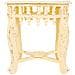 Tavolino In Legno E Metallo Avorio 45x45x52h - Foto miniatura 2