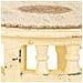 Tavolino In Legno E Metallo Avorio 45x45x52h - Foto miniatura 4