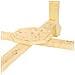 Tavolino In Legno E Metallo Avorio 45x45x52h - Foto miniatura 6