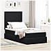 Letto con contenitore e materasso Nero 100 x 200 cm Velluto - Foto miniatura 2