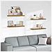 Scaffale da parete 4 pcs Marrone 90 x 23,5 x 4 cm - Foto miniatura 2