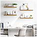 Scaffale da parete 4 pcs Marrone 90 x 23,5 x 4 cm - Foto miniatura 4