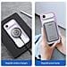Cover con Tapa per iPhone Air - Pelle /PU, Viola, MagSafe - Foto miniatura 3
