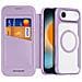 Cover con Tapa per iPhone Air - Pelle /PU, Viola, MagSafe - Foto miniatura 4