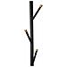 Appendiabiti E Portaombrelli Glam Black In Ferro Nero E Gold - H 176 Cm - Foto miniatura 3