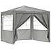 Tenda Party Grigio chiaro 250 x 250 x 240 cm PE e Acciaio - Foto miniatura 1