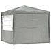 Tenda Party Grigio chiaro 250 x 250 x 240 cm PE e Acciaio - Foto miniatura 3