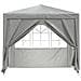 Tenda Party Grigio chiaro 250 x 250 x 240 cm PE e Acciaio - Foto miniatura 4