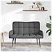 Sofa a Due Posti Grigio scuro 115 x 61 x 87 cm Tessuto - Foto miniatura 3