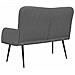Sofa a Due Posti Grigio scuro 115 x 61 x 87 cm Tessuto - Foto miniatura 6
