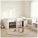Letto alto per bambini con scrivania Bianco 90 x 190 cm - Foto miniatura 2