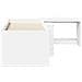 Letto alto per bambini con scrivania Bianco 90 x 190 cm - Foto miniatura 4