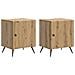 Armadio da Notte 2 pcs Rovere Artigianale 43 x 34,5 x 50 cm - Foto miniatura 1