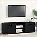 Mobile TV Rovere Nero 120x34x37 cm in Legno Multistrato - Foto miniatura 2