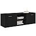 Mobile TV Rovere Nero 120x34x37 cm in Legno Multistrato - Foto miniatura 4