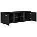 Mobile TV Rovere Nero 120x34x37 cm in Legno Multistrato - Foto miniatura 5