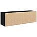 Mobile TV Rovere Nero 120x34x37 cm in Legno Multistrato - Foto miniatura 8