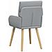 Sedie da pranzo 2 pcs Tessuto Grigio Chiaro 60 x 56 x 96 cm - Foto miniatura 5