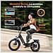 L20 3.0 Boost Bicicletta elettrica pieghevole 250W, sensore di coppia, batteria rimovibile 48V 13,5Ah 648Wh, freni a disco idraulici, sospensione completa, pneumatici grassi 20x3'', con App Bluetooth, Nero - Foto miniatura 9