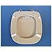 Copriwater Pozzi Ginori Square Champagne Cerniera Cromo-sedile-asse Wc - Foto miniatura 3