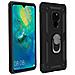 Cover Huawei Mate 20 Bi-materia Rigida Morbida Anello Magnetico Stand Nera - Foto miniatura 1
