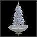 Albero Di Natale Con Neve E Base A Ombrellone Bianco 190 Cm - Foto miniatura 2