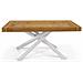 Flora - Tavolo In Legno E Acciaio 180 X 100 - Foto miniatura 3