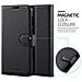Custodia Compatibile Con Huawei Y5 2018 In Nero Carbone - Coperchio Protettiva Con Chiusura Magnetica, Funzione Stand E Tasca Per Le Carte - Foto miniatura 3