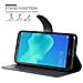 Custodia Compatibile Con Huawei Y5 2018 In Nero Carbone - Coperchio Protettiva Con Chiusura Magnetica, Funzione Stand E Tasca Per Le Carte - Foto miniatura 6