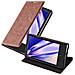 Custodia Compatibile Con Nokia Lumia 1020 In Marrone Cappuccino - Coperchio Protettiva Con Chiusura Magnetica, Funzione Stand E Tasca Per Le Carte - Foto miniatura 1