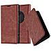 Custodia Compatibile Con Nokia Lumia 1020 In Marrone Cappuccino - Coperchio Protettiva Con Chiusura Magnetica, Funzione Stand E Tasca Per Le Carte - Foto miniatura 4