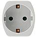 Zenitech 240095 Adattatore Di Presa Elettrica, Bianco - Foto miniatura 3