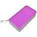 Cd Custodia Rigida 96 Capacit Di Plastica Portatile Holder Caso Di Corsa Cd Custodia Protettiva Zipper Dvd Disco Auto Di Archiviazione Sacchetto Del Raccoglitore (96 Capacit Viola) - Foto miniatura 2