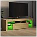 Mobile Porta TV con Luci LED Rovere Sonoma 140x36,5x40 cm - Foto miniatura 3