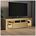 Mobile Porta TV con Luci LED Rovere Sonoma 140x36,5x40 cm - Foto miniatura 4